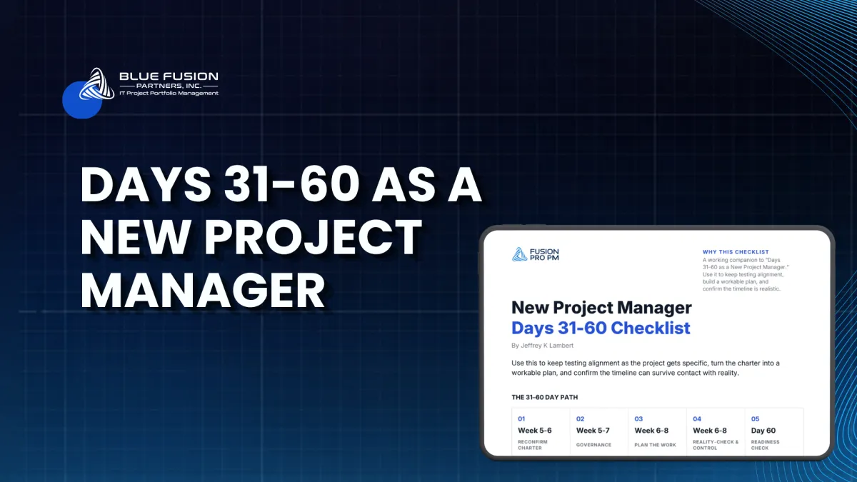 Days 31-60 as a New Project Manager