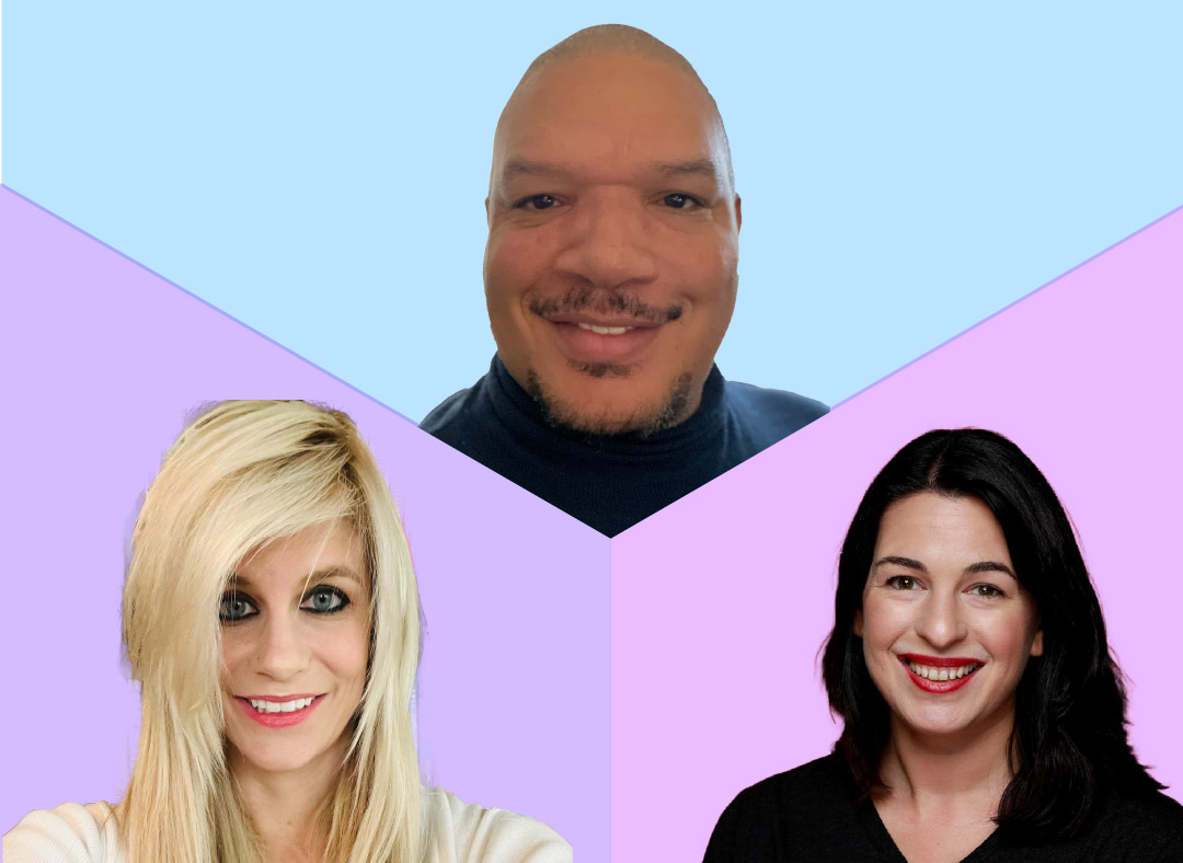 Ashley Amber Sava, Samantha Anderson, and James Warren