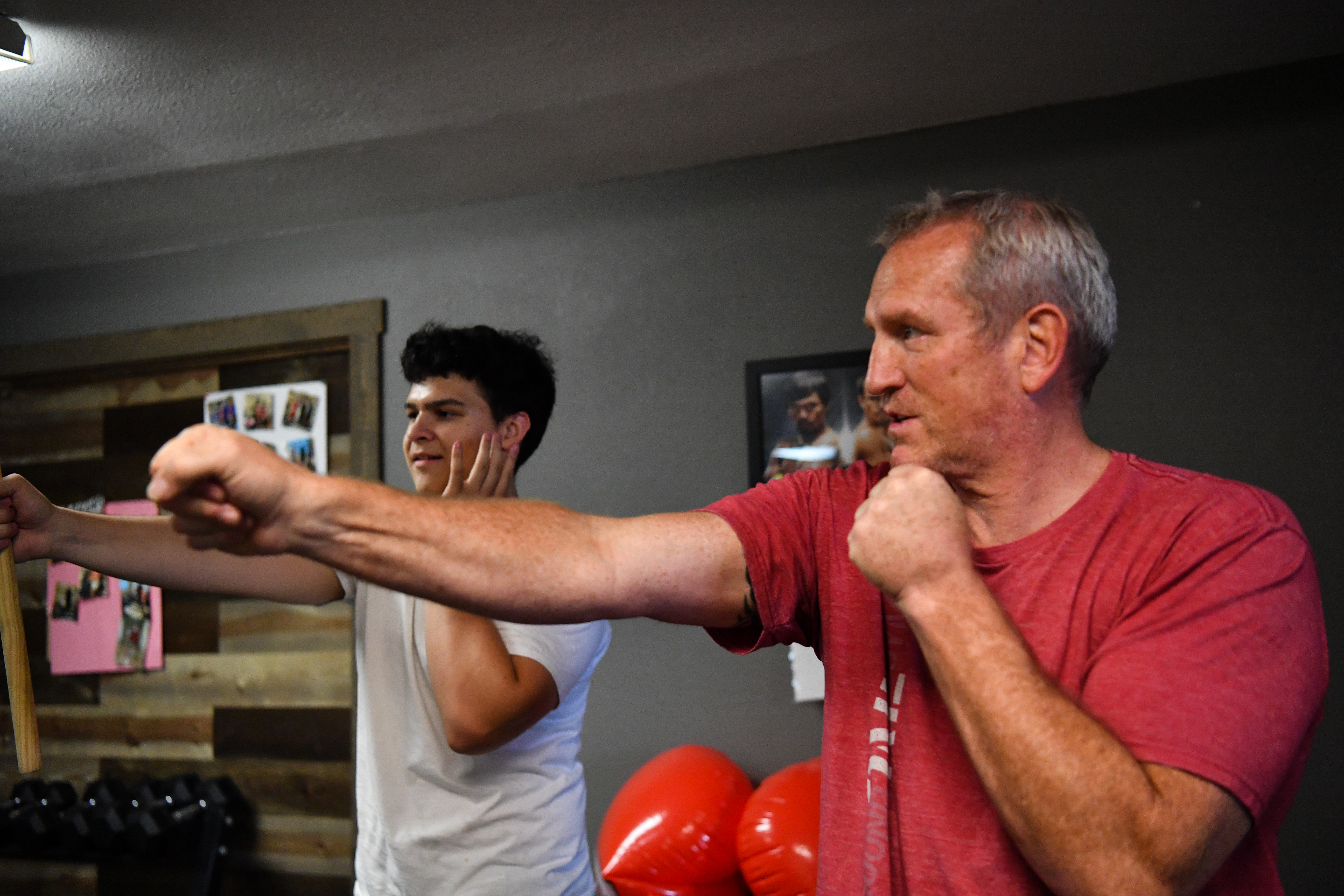 Technical Boxing lesson on how to throw a punch at knockout cancer boxing club in Fort Collins