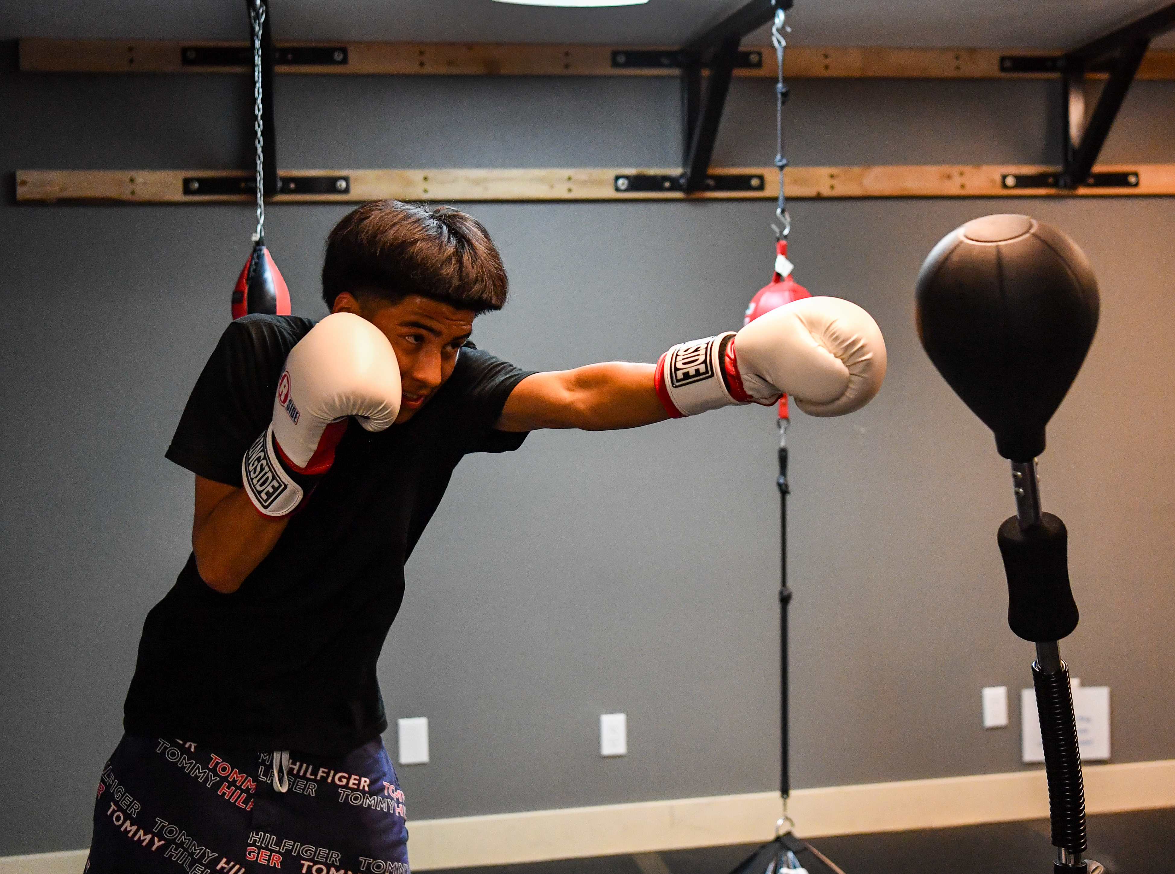competitive boxing team member training in Fort Collins preparing for amateur competition