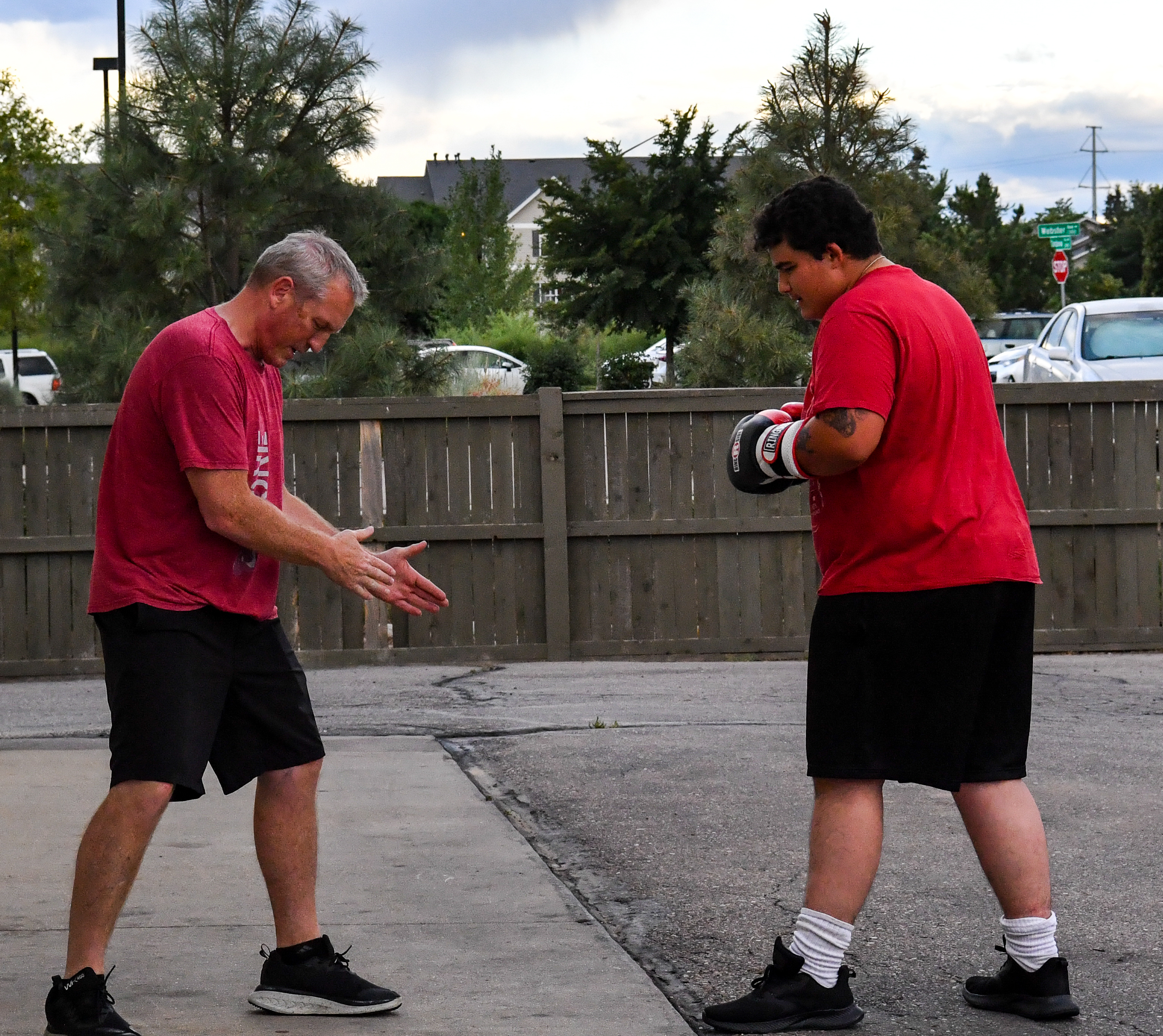boxer practicing technical footwork drills at Fort Collins boxing gym