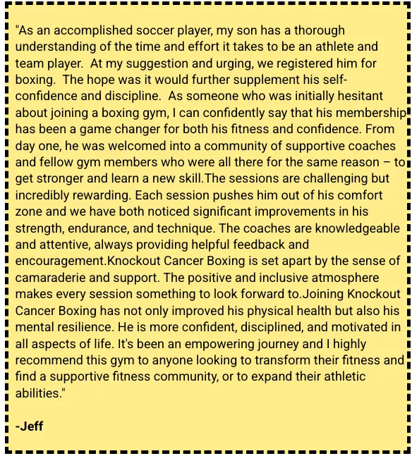 Fort Collins Boxer Jeff's Testimonial