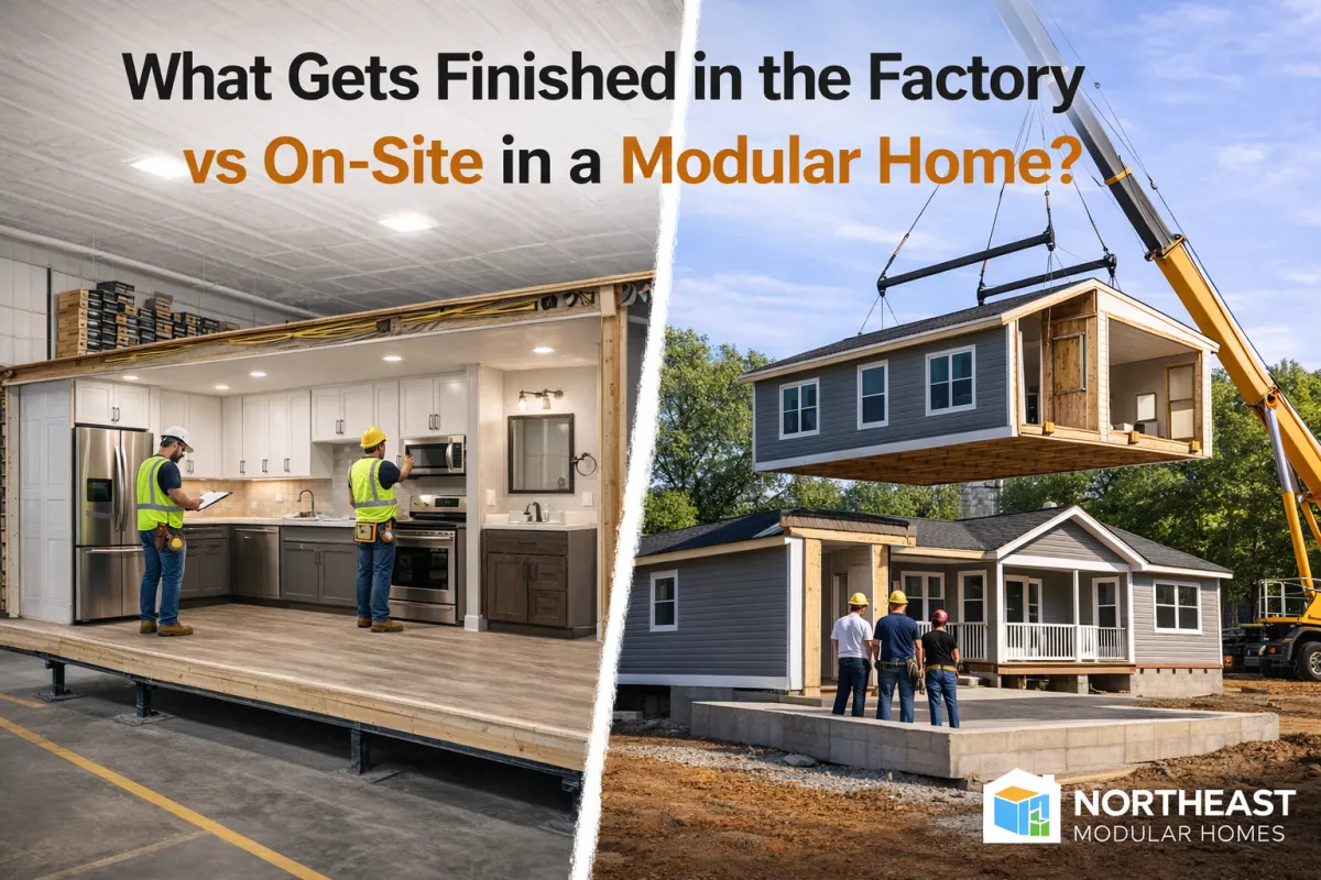 What Gets Finished in the Factory vs On-Site in a Modular Home?