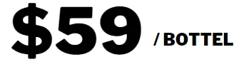 $59 per bottle 