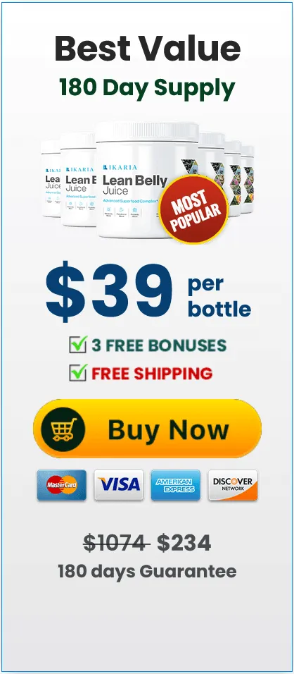ikaria lean belly juice 6 bottles
