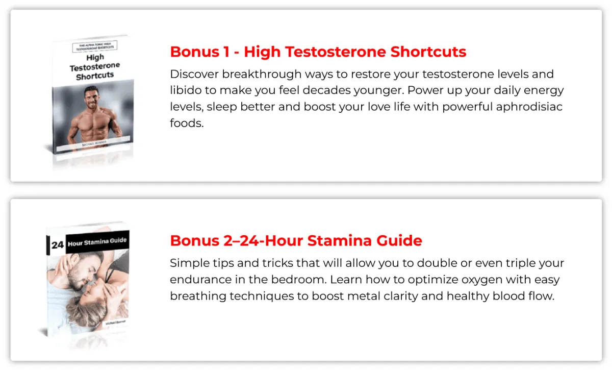 alpha tonic bonuses