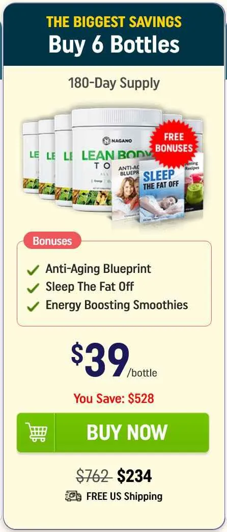 lean body tonic 6 bottles