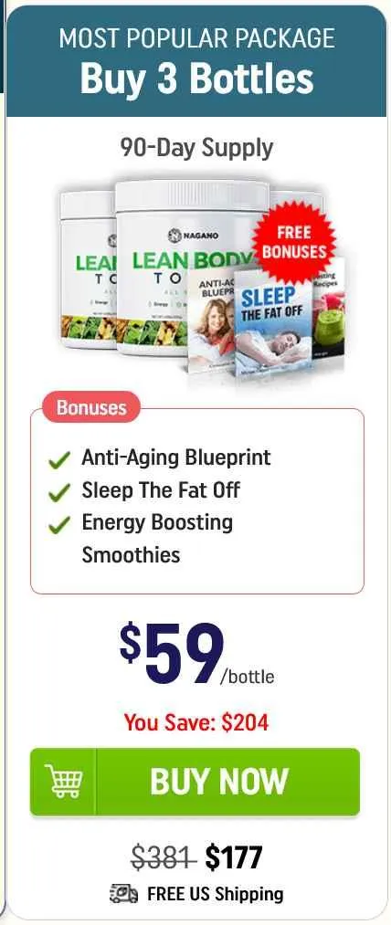 lean body tonic 3 bottles