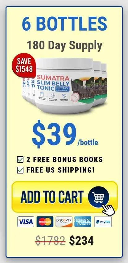 sumatra slim belly tonic 6 bottles