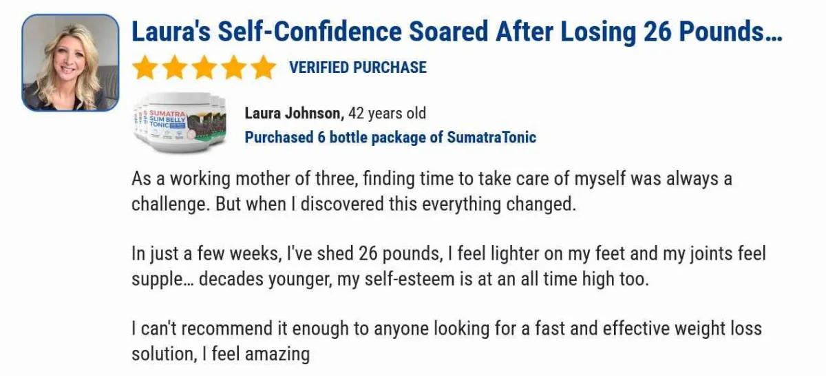 sumatra slim belly tonic customer reviews - 1