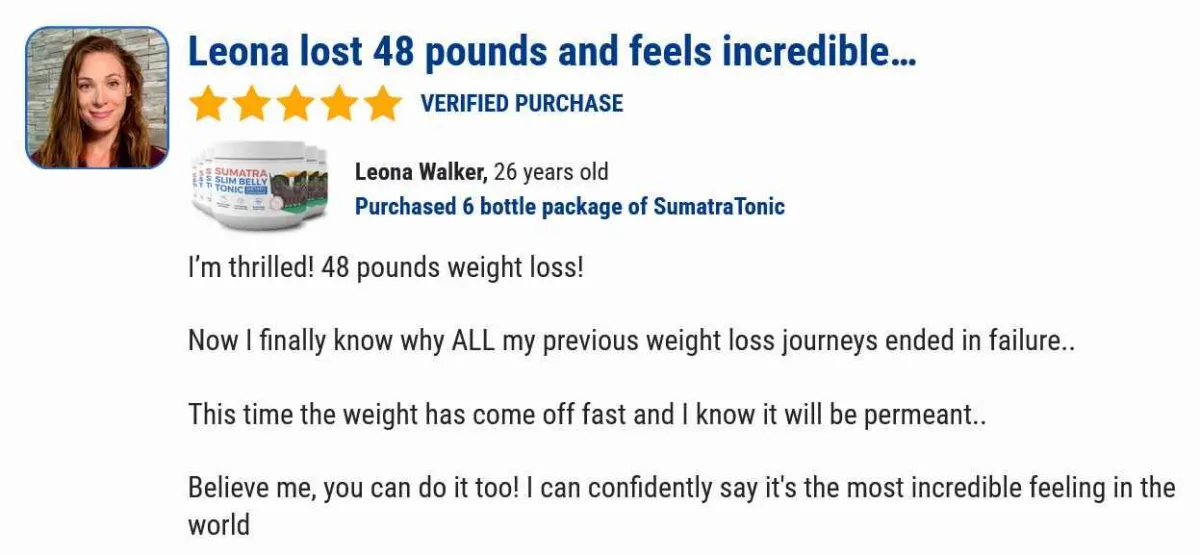 sumatra slim belly tonic customer reviews - 3