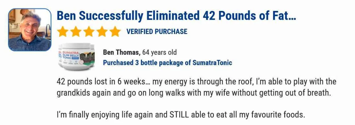 sumatra slim belly tonic customer reviews - 2