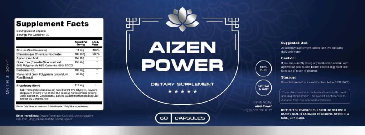 aizen power supplement facts