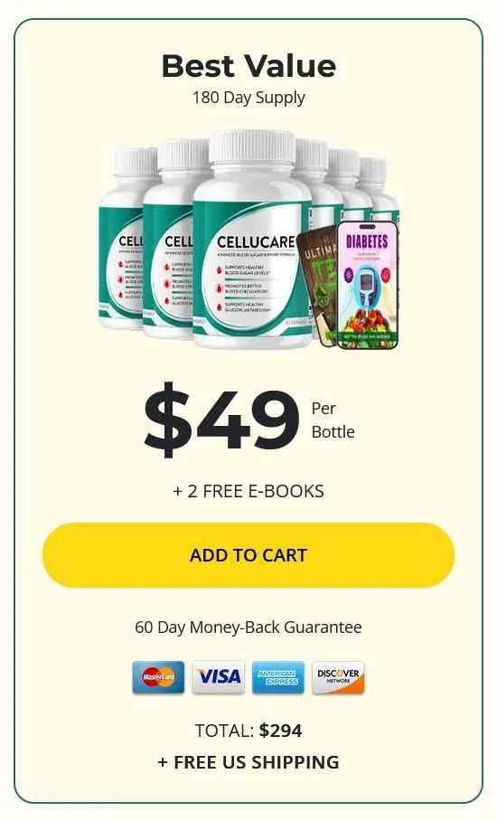 cellucare 6 bottles