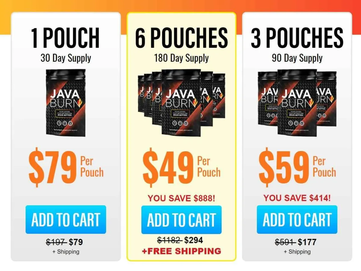 java burn pricing
