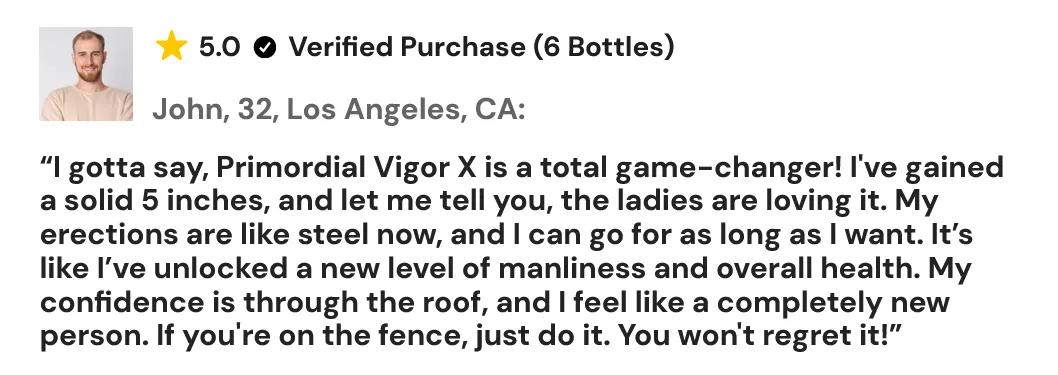 primordial vigor x customer reviews - 1