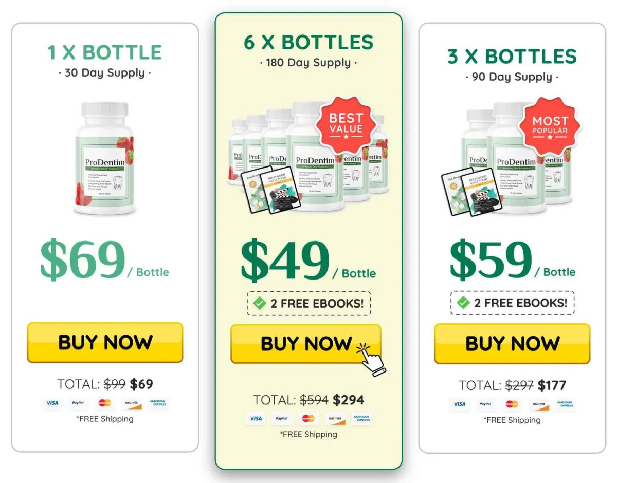prodentim pricing