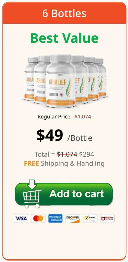 arialief 6 bottles
