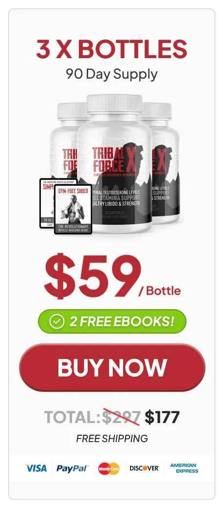 tribalforce x 3 bottles