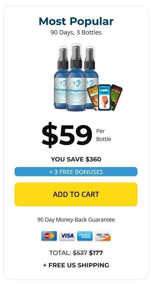 whispeara 3 bottles