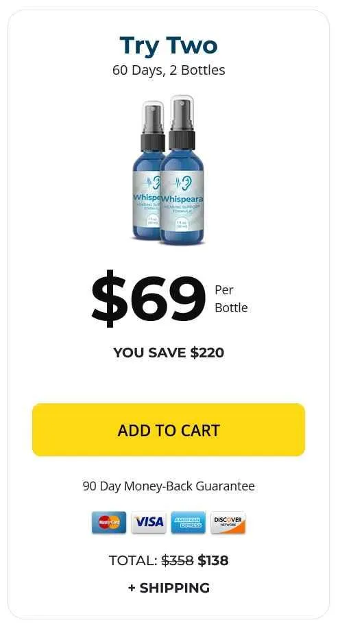 whispeara 2 bottles