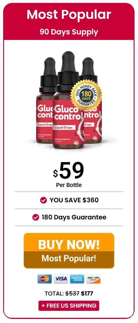 gluco control 3 bottles