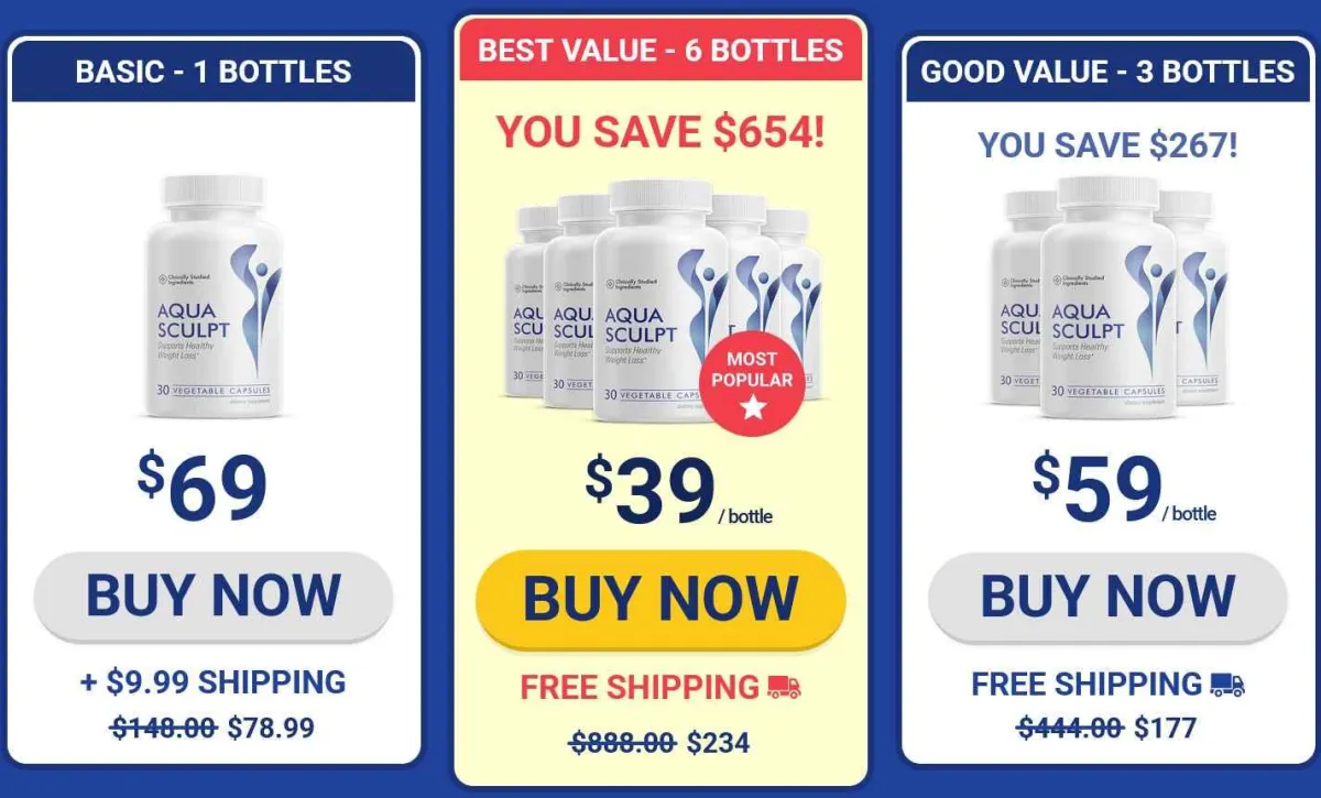 aquasculpt pricing
