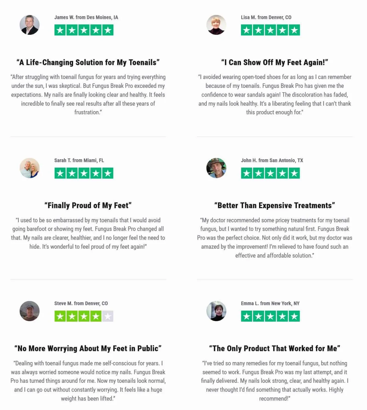 fungus break pro customer reviews