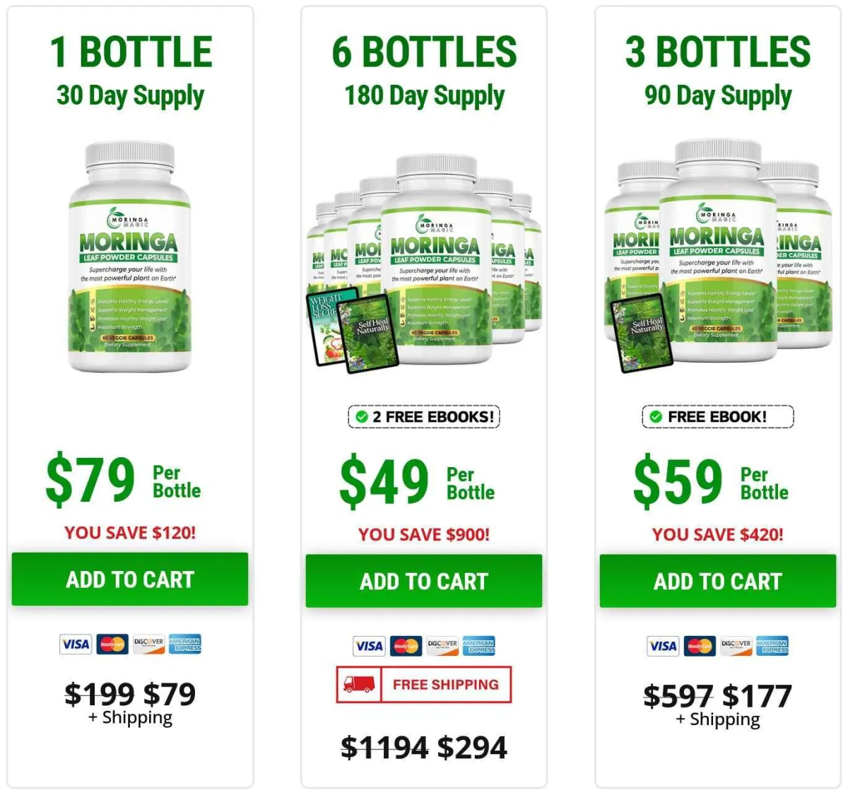moringa magic pricing