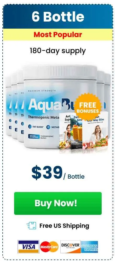 aquaburn 6 bottles