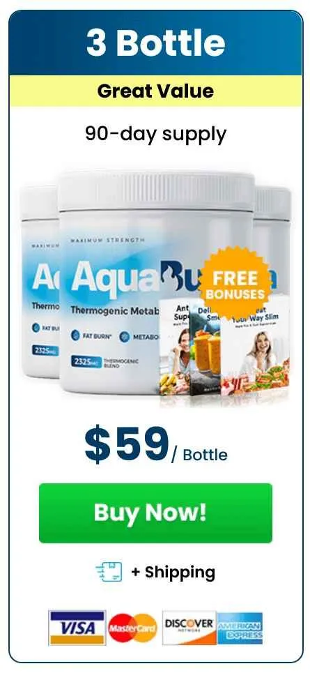 aquaburn 3 bottles