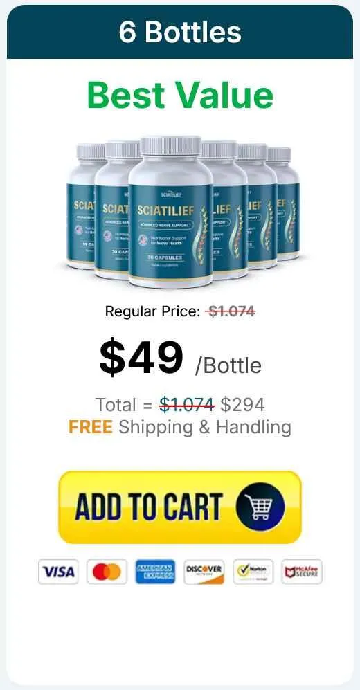 sciatilief 6 bottles