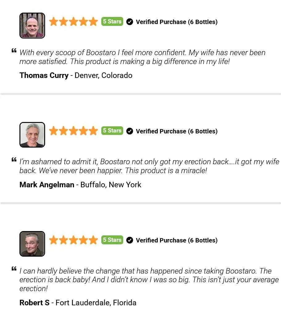 boostaro customer review