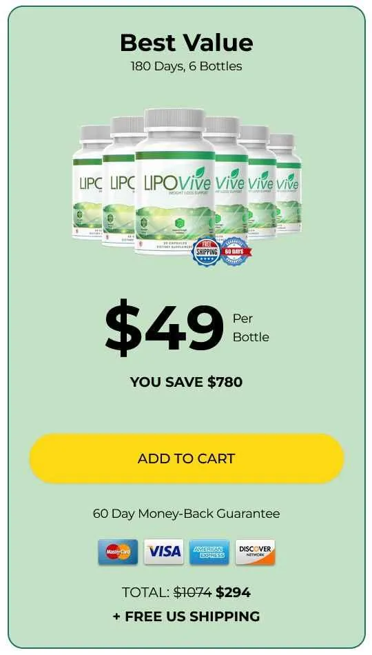 lipovive 6 bottles