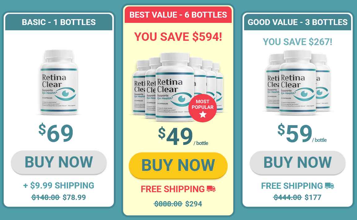 retina clear pricing