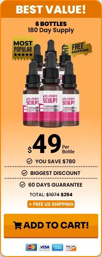 gelatine sculpt 6 bottles