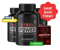 steel power 3 bottles