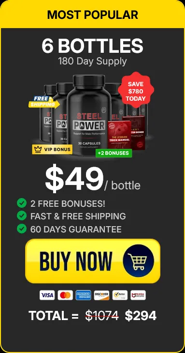 steel power 6 bottles