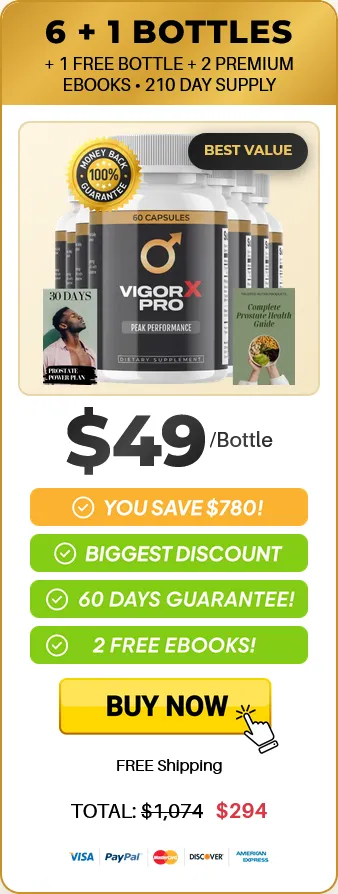 vigorx pro 6 bottles
