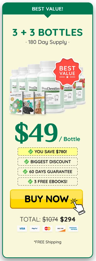 prodentim 6 bottles