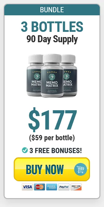 memo matrix 3 bottles