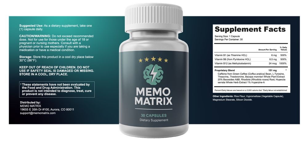memo matrix supplement facts lable