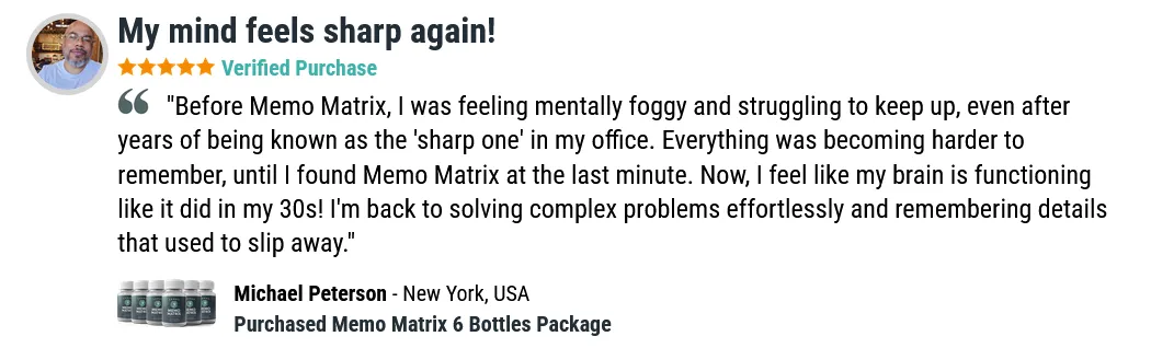 memo matrix customer reviews - 1