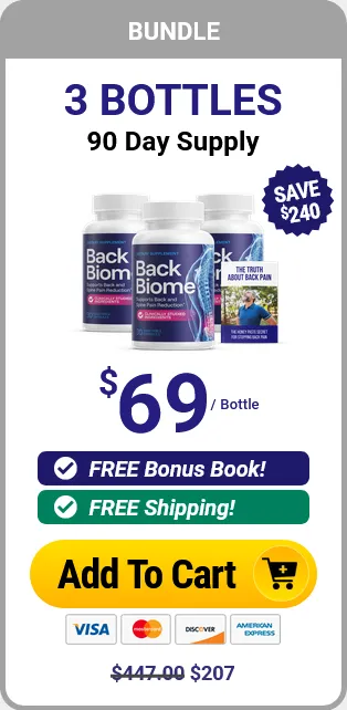 backbiome 3 bottles