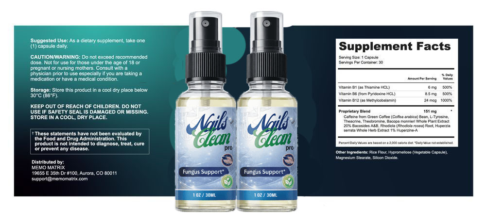 nailsclearpro supplement facts lable