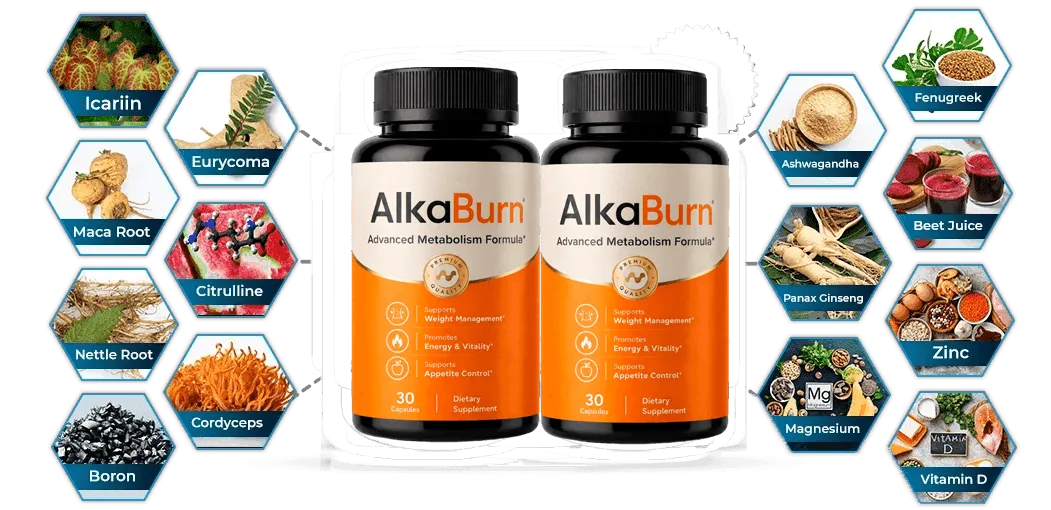 alkaburn all ingredients presentation
