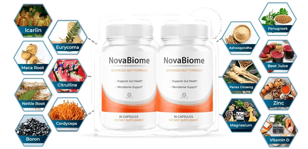novabiome all ingredients presentation