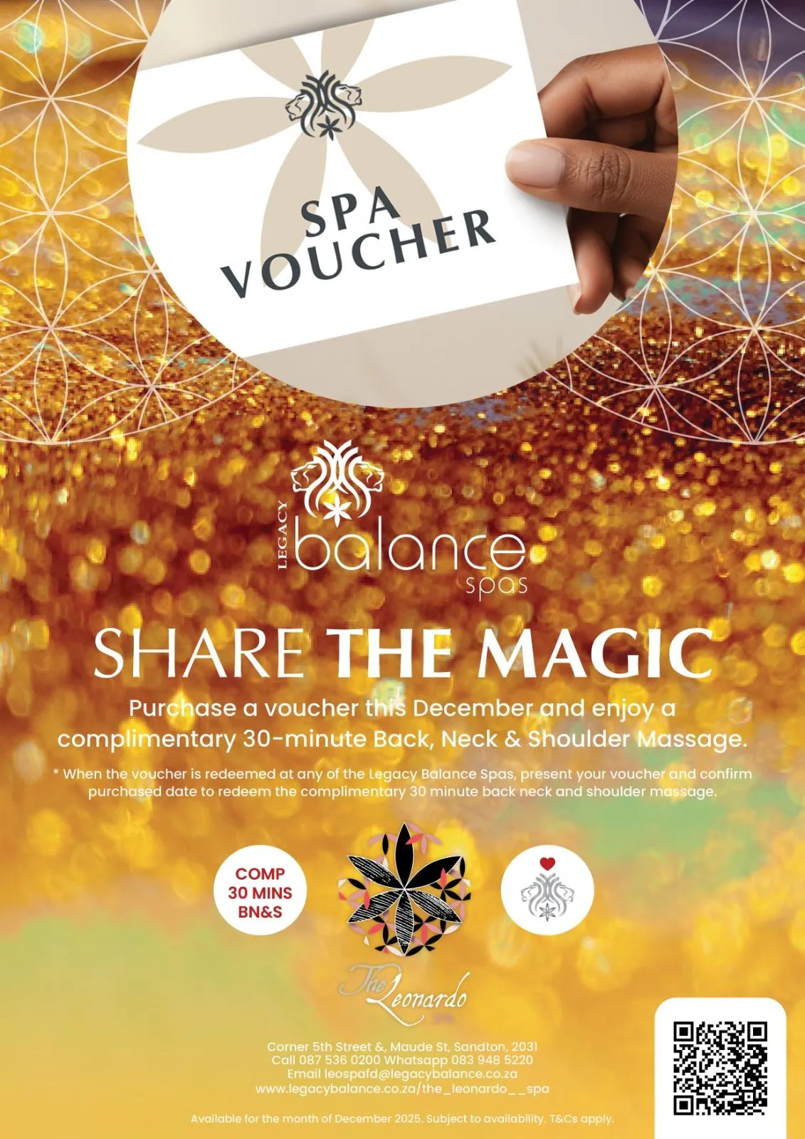 December promotion | Legacy Balance Spas