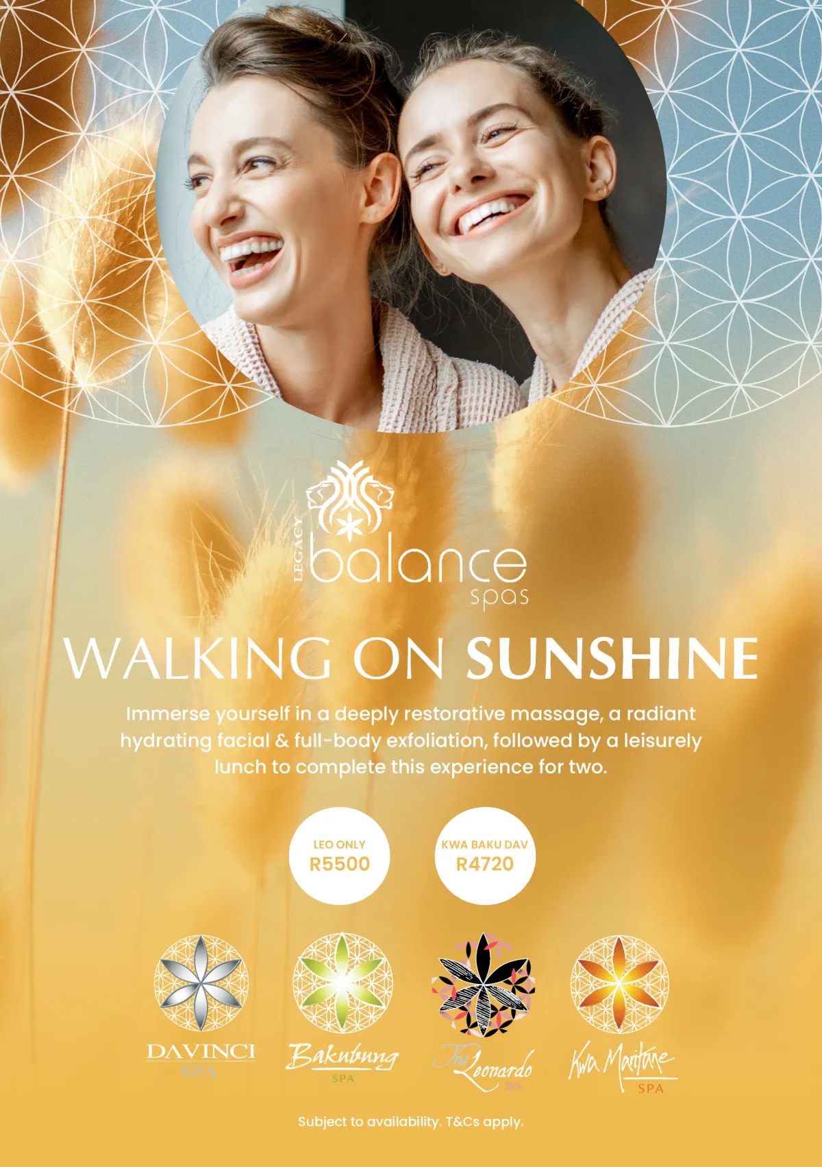 April promotion, waling on sunshine package