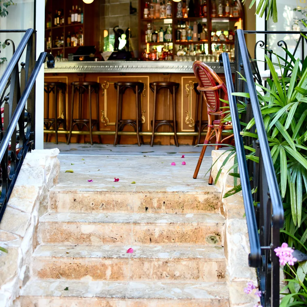 a large golden statue sitting on top of a stage